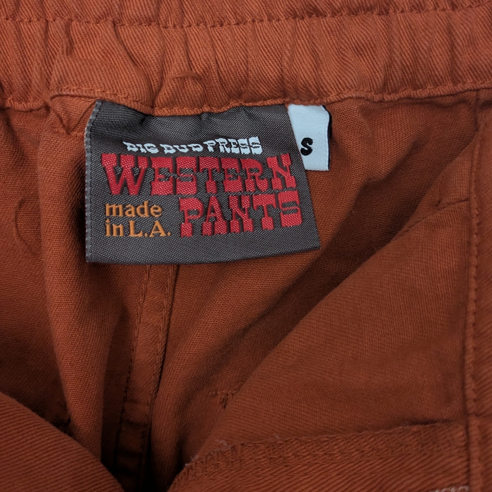 Big Bud Press Western Pants in Rust Brown - Picture 3 of 4